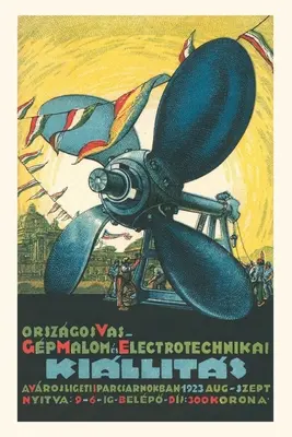 Vintage Journal Plagát maďarského strojárskeho veľtrhu - Vintage Journal Hungarian Machinery Fair Poster