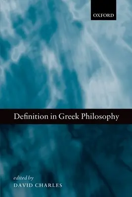 Definícia v gréckej filozofii - Definition in Greek Philosophy