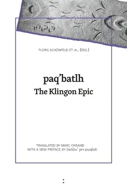 paq'batlh: Klingonský epos - paq'batlh: The Klingon Epic