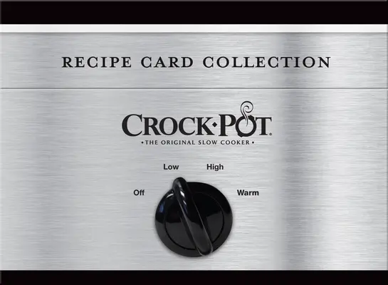 Plechovka s kartami na recepty (strieborná) - Crockpot Recipe Card Collection Tin (Silver)