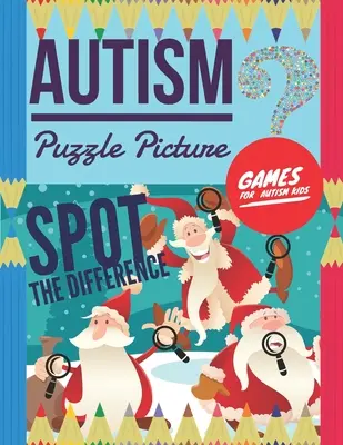 Autistické puzzle s obrázkami: Skryté obrázky pre deti, 6 rozdielov medzi dvoma obrázkami s odpoveďami, - Autism Puzzle Picture: Spot the Difference, Games for Autism Kids, Hidden pictures for kids, 6 differences between two pictures with answers,