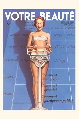 Vintage Journal Obálka francúzskeho ženského časopisu - Vintage Journal French Women's Magazine Cover