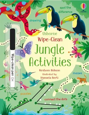Aktivity v džungli na utieranie - Wipe-Clean Jungle Activities