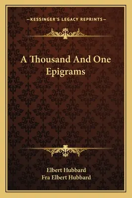 Tisíc a jeden epigram - A Thousand And One Epigrams