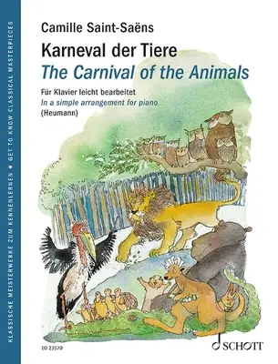 Karneval zvierat - jednoduchá klavírna úprava - spoznajte majstrovské diela klasickej hudby - The Carnival of the Animals - Simple Piano Arrangement - Get to Know Classical Masterpieces
