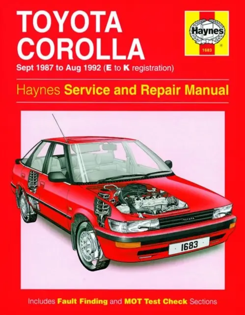Toyota Corolla Servis a Opravy Príručka - 87-92 - Toyota Corolla Service And Repair Manual - 87-92