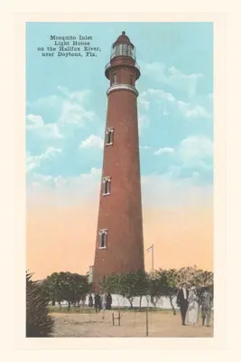 Vintage Journal Maják v zátoke Mosquito Inlet - Vintage Journal Mosquito Inlet Lighthouse