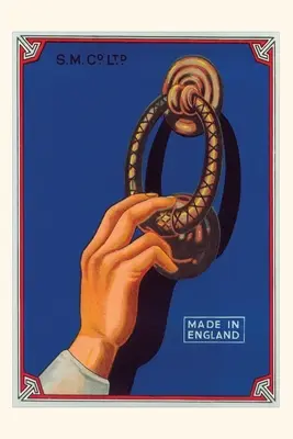 Vintage Journal Ruka s klopaním na dvere, Anglicko - Vintage Journal Hand with Door Knocker, England