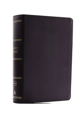 NKJV, Kompaktná jednoslúpcová referenčná Biblia, pravá koža, čierna farba, vydanie s červenými písmenami, pohodlná tlač - NKJV, Compact Single-Column Reference Bible, Genuine Leather, Black, Red Letter Edition, Comfort Print