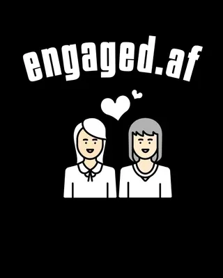Engaged.af: Ako sa postaviť k sebe samému prázdna kniha v papierovej väzbe 8 x 10, 200 strán - Engaged.af: LGBT Wedding Guest Book - Mrs & Mrs Lesbian Wedding Gifts - How To Stand Up For Yourself Blank Paperback 8 x 10, 200 P