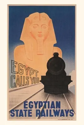 Vintage Journal Plagát pre egyptské železnice - Vintage Journal Poster for Egyptian Railways