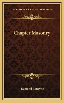 Kapitulárne slobodomurárstvo - Chapter Masonry