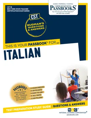 Taliansky jazyk (Cst-18): Študijná príručka k preukazom zväzok 18 - Italian (Cst-18): Passbooks Study Guide Volume 18