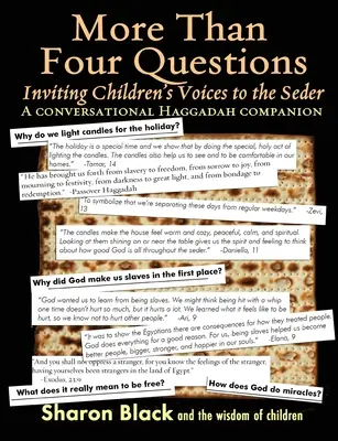 Viac ako štyri otázky: Pozvať detské hlasy na seder - spoločník konverzačnej hagady - More Than Four Questions: Inviting Children's Voices to the Seder - A Conversational Haggadah Companion