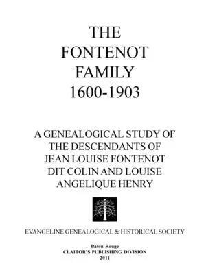 Rodina Fontenotovcov 1600-1903 - The Fontenot Family 1600-1903