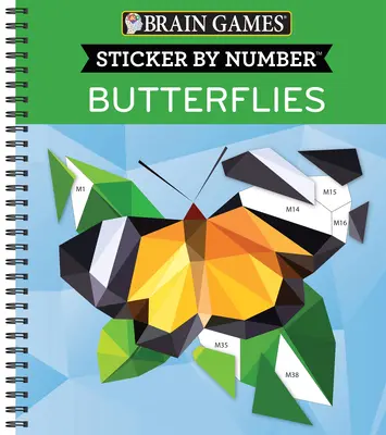 Hry na mozog - Nálepka podľa čísla: Motýle (28 obrázkov na nalepenie) - Brain Games - Sticker by Number: Butterflies (28 Images to Sticker)