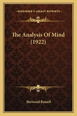 Analýza mysle (1922) - The Analysis Of Mind (1922)