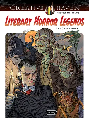 Creative Haven Literárne hororové legendy Kniha na vyfarbovanie - Creative Haven Literary Horror Legends Coloring Book