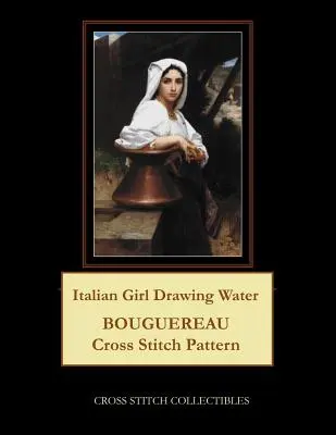 Talianka kresliaca vodu: Bouguereau Vzor krížikového stehu - Italian Girl Drawing Water: Bouguereau Cross Stitch Pattern