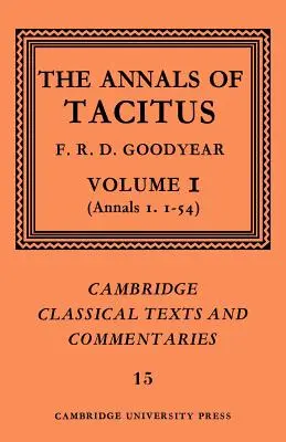 Tacitove anály: 1. zväzok, Anály 1.1-54 - The Annals of Tacitus: Volume 1, Annals 1.1-54