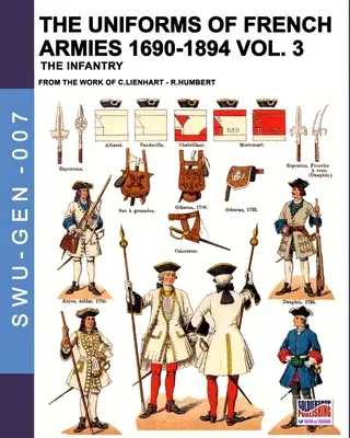 Uniformy francúzskych armád 1690-1894 - zväzok 3: pechota - The uniforms of French armies 1690-1894 - Vol. 3: The infantry