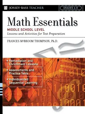 Matematické základy, stredoškolská úroveň: Učebné hodiny a aktivity na prípravu na testovanie - Math Essentials, Middle School Level: Lessons and Activities for Test Preparation