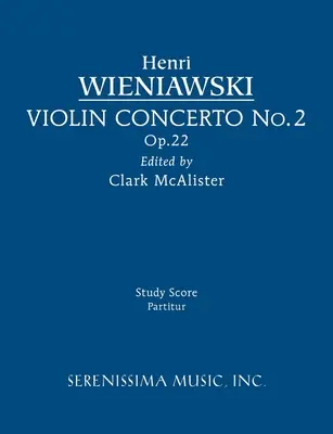 Husľový koncert č. 2, op. 22: partitúra - Violin Concerto No.2, Op.22: Study score