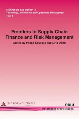 Hranice v oblasti financovania dodávateľského reťazca a riadenia rizík - Frontiers in Supply Chain Finance and Risk Management