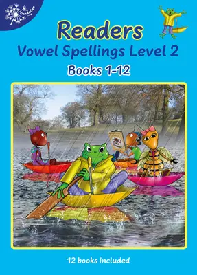 Phonic Books Dandelion Readers Hlásky so štyrmi slovami Level 2 VIV Wails Bindup: Dekódovateľné knihy pre začínajúcich čitateľov Hláskové tímy - Phonic Books Dandelion Readers Vowel Spellings Level 2 VIV Wails Bindup: Decodable Books for Beginner Readers Vowel Teams