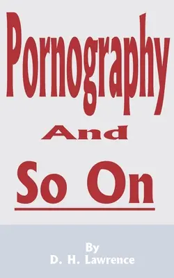 Pornografia a tak ďalej - Pornography and So on