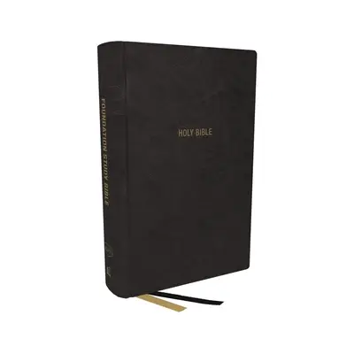 Kjv, Foundation Study Bible, Large Print, Leathersoft, Black, Red Letter, Thumb Indexed, Comfort Print: Svätá Biblia, verzia kráľa Jakuba - Kjv, Foundation Study Bible, Large Print, Leathersoft, Black, Red Letter, Thumb Indexed, Comfort Print: Holy Bible, King James Version