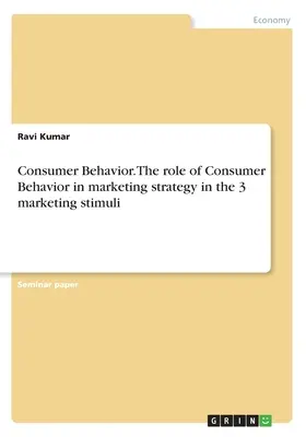 Spotrebiteľské správanie. Úloha spotrebiteľského správania v marketingovej stratégii v 3 marketingových podnetoch - Consumer Behavior. The role of Consumer Behavior in marketing strategy in the 3 marketing stimuli