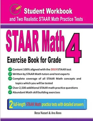 STAAR Math Exercise Book for Grade 4: Pracovný zošit pre žiakov a dva realistické testy STAAR Math - STAAR Math Exercise Book for Grade 4: Student Workbook and Two Realistic STAAR Math Tests