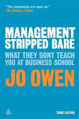 Manažment v obnaženom stave: Čo vás na obchodnej škole nenaučia - Management Stripped Bare: What They Don't Teach You at Business School