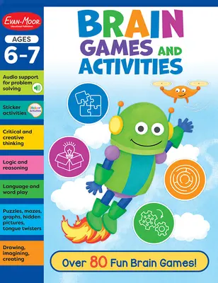 Mozgové hry a aktivity, 6 - 7 rokov Pracovný zošit - Brain Games and Activities, Ages 6 - 7 Workbook
