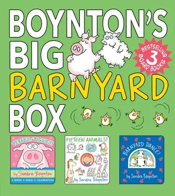 Boynton's Big Barnyard Box (Boxed Set): Veľká škatuľa s maznáčikmi: Perfektné prasiatka!; Pätnásť zvieratiek!; Tanec na dvore! - Boynton's Big Barnyard Box (Boxed Set): Perfect Piggies!; Fifteen Animals!; Barnyard Dance!