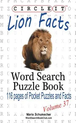Zakrúžkujte to, fakty o leve, hľadanie slov, puzzle - Circle It, Lion Facts, Word Search, Puzzle Book