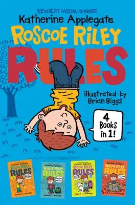 Roscoe Riley Rules 4 knihy v 1!: Nikdy nelep kamarátov na stoličky; Nikdy nefúkaj medveďa tyranovi; Nevymieňaj si sveter za psa; Nikdy sa neplav v apple - Roscoe Riley Rules 4 Books in 1!: Never Glue Your Friends to Chairs; Never Swipe a Bully's Bear; Don't Swap Your Sweater for a Dog; Never Swim in Appl