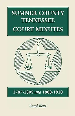 Sumner County, Tennessee, súdne zápisnice, 1787-1805 a 1808-1810 - Sumner County, Tennessee, Court Minutes, 1787-1805 and 1808-1810
