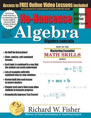 No-Nonsense Algebra, Bilingual Edition (English - Spanish): V angličtine (2), španielčina (2) a španielčina (3). - No-Nonsense Algebra, Bilingual Edition (English - Spanish): Master Algebra the Easy Way