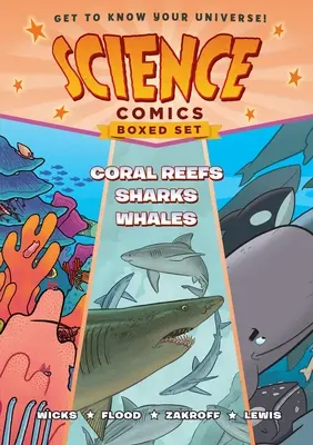Science Comics Boxed Set: Koralové útesy, žraloky a veľryby - Science Comics Boxed Set: Coral Reefs, Sharks, and Whales