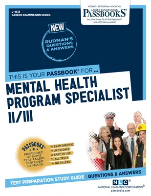 Špecialista na programy duševného zdravia II/III (C-4513): Študijná príručka k preukazom - Mental Health Program Specialist II/III (C-4513): Passbooks Study Guide