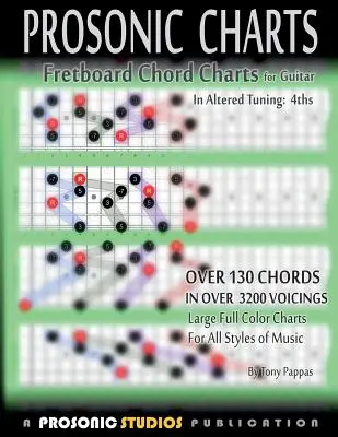 Akordové tabuľky pre gitaru - v zmenenom ladení: 4. - Fretboard Chord Charts for Guitar - In Altered Tuning: 4ths