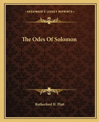 Šalamúnove ódy - The Odes Of Solomon