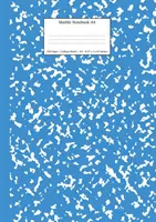 Mramorový zošit A4: Modrý mramorový vysokoškolský zošit - Marble Notebook A4: Blue Marble College Ruled Journal