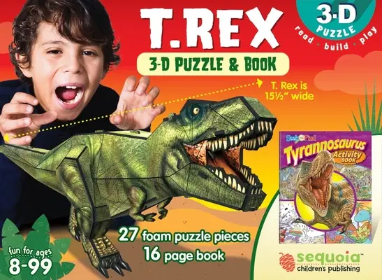 T. Rex: 3D puzzle a kniha [s puzzle] - T. Rex: 3D Puzzle and Book [With Puzzle]