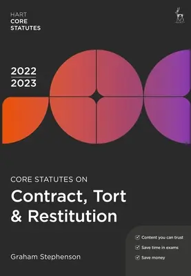 Základné zákony o zmluvnom práve, deliktoch a náhrade škody 2022-23 - Core Statutes on Contract, Tort & Restitution 2022-23