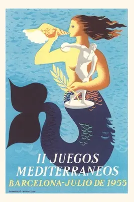 Vintage Journal Plagát k Stredomorským hrám 1955 - Vintage Journal 1955 Mediterranean Games Poster