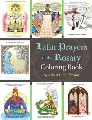Latinské modlitby ruženca Omaľovánky - Latin Prayers of the Rosary Coloring Book