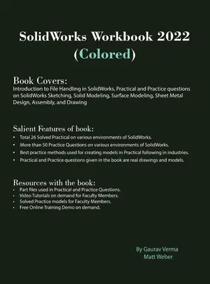 Pracovná kniha SolidWorks 2022 (farebná) - SolidWorks Workbook 2022 (Colored)
